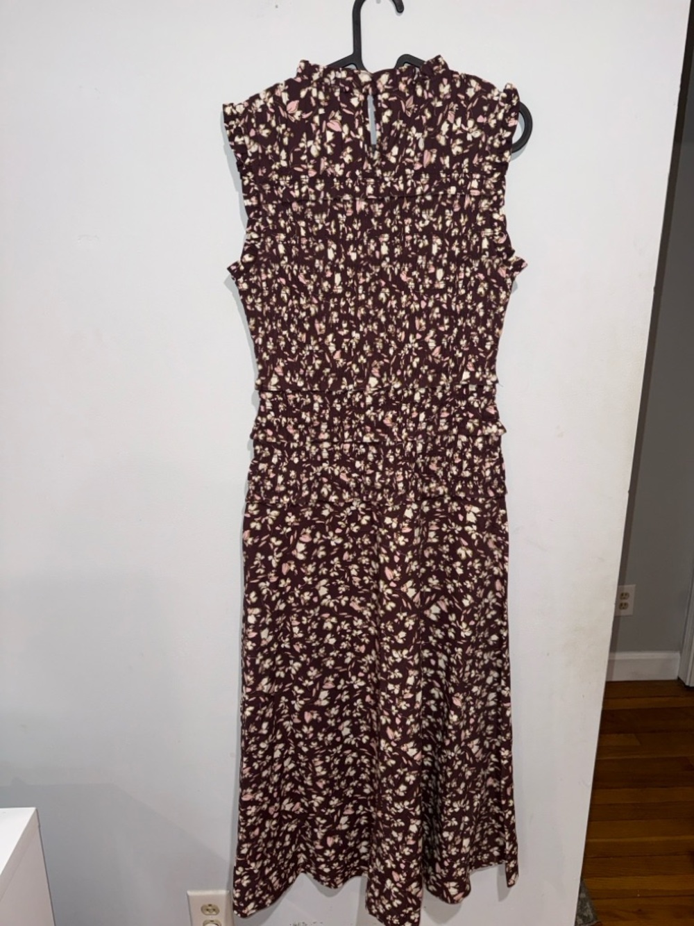 Madewell Sleeveless Brown Floral Midi Dress - Picture 8 of 15